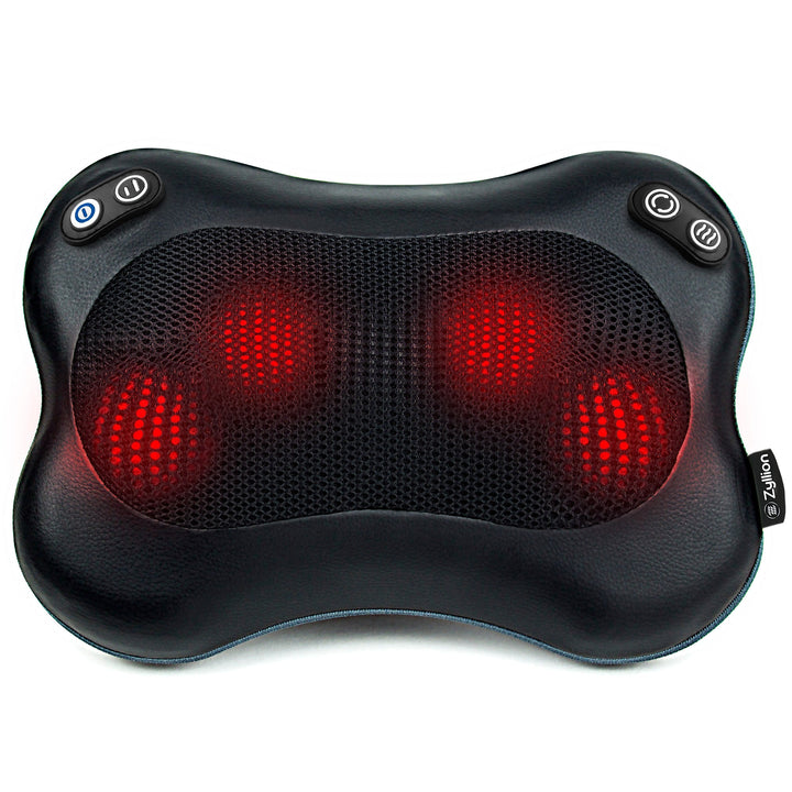 Rechargeable Shiatsu Back and Neck Massager Pillow with Heat