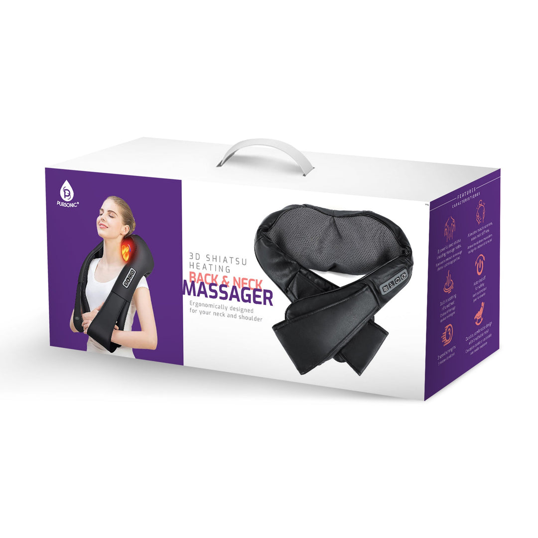 3D Shiatsu Heating Back and Neck Massager