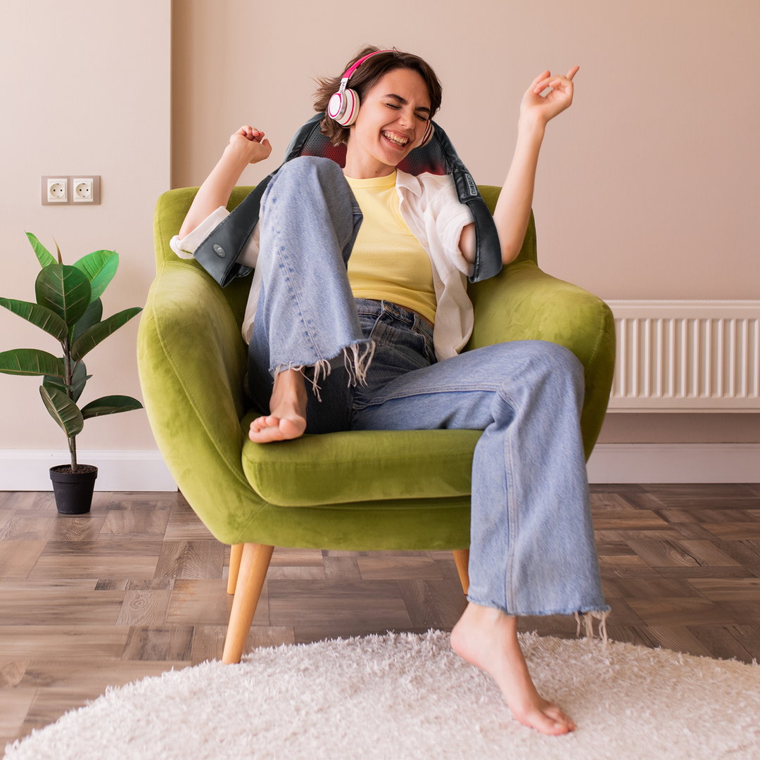 3D Shiatsu Heating Back and Neck Massager