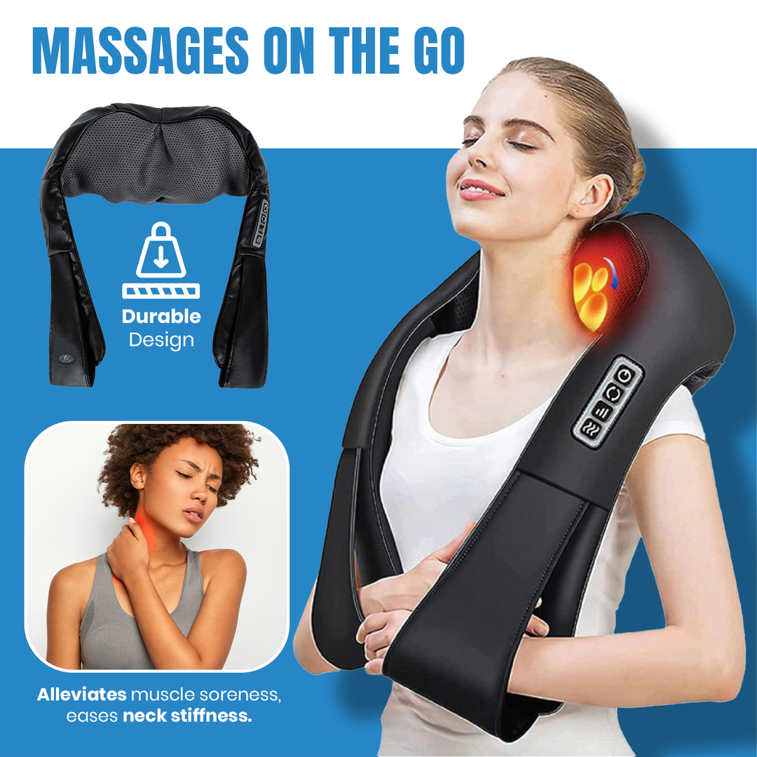 3D Shiatsu Heating Back and Neck Massager
